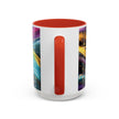 Abstract Gold & Jewel-Tone Accent Coffee Mug (11/15oz)