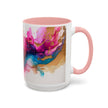 Abstract Watercolor Swirl Coffee Mug (Accent, 11/15oz)