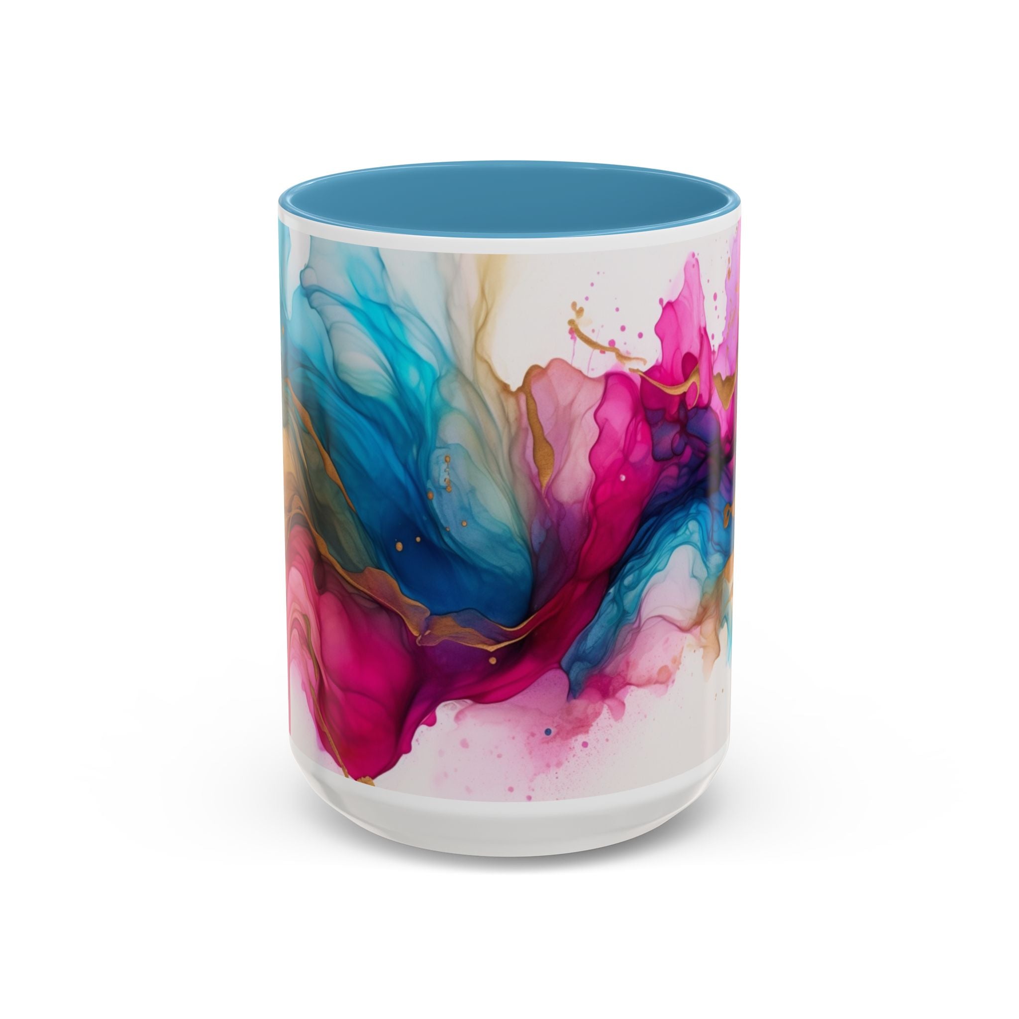 Abstract Watercolor Swirl Coffee Mug (Accent, 11/15oz)