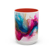 Abstract Watercolor Swirl Coffee Mug (Accent, 11/15oz)