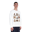 Christmas Cowboy/Cowgirl Sweatshirt — Western Cowhide Trees & Boots Holiday Crewneck