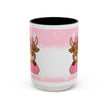 Cute Highland Cow Coffee Mug — Pink Accent Mug with Bow (11/15oz)