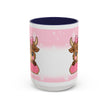 Cute Highland Cow Coffee Mug — Pink Accent Mug with Bow (11/15oz)