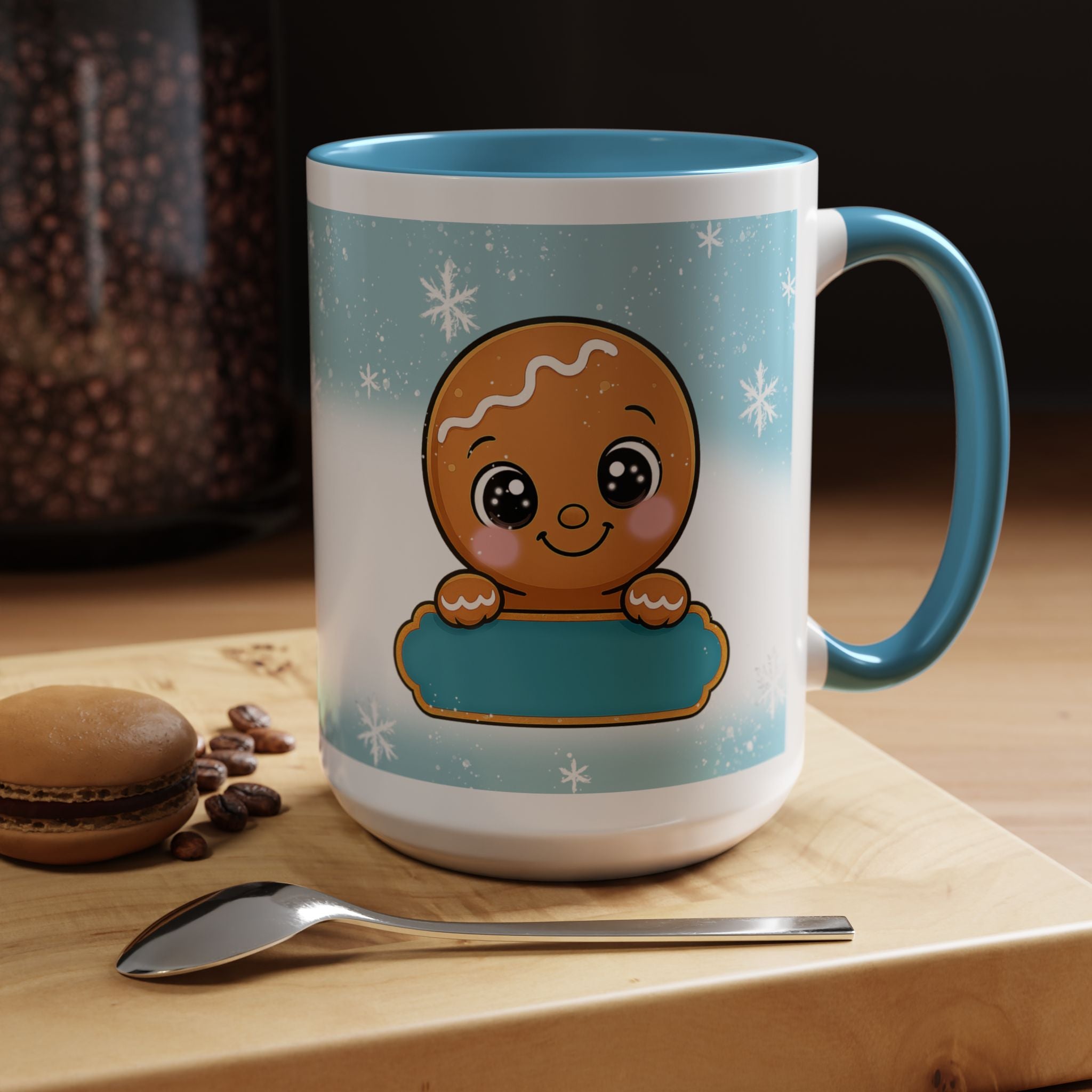 Cute Gingerbread Cookie Coffee Mug — Holiday Accent 11/15oz