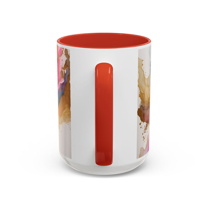 Abstract Watercolor Swirl Coffee Mug (Accent, 11/15oz)
