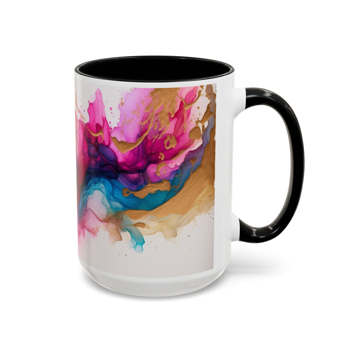 Abstract Watercolor Swirl Coffee Mug (Accent, 11/15oz)
