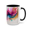 Abstract Watercolor Swirl Coffee Mug (Accent, 11/15oz)