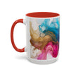 Abstract Watercolor Swirl Coffee Mug (Accent, 11/15oz)