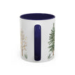 Watercolor Winter Trees Accent Coffee Mug — 11/15oz