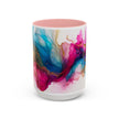 Abstract Watercolor Swirl Coffee Mug (Accent, 11/15oz)