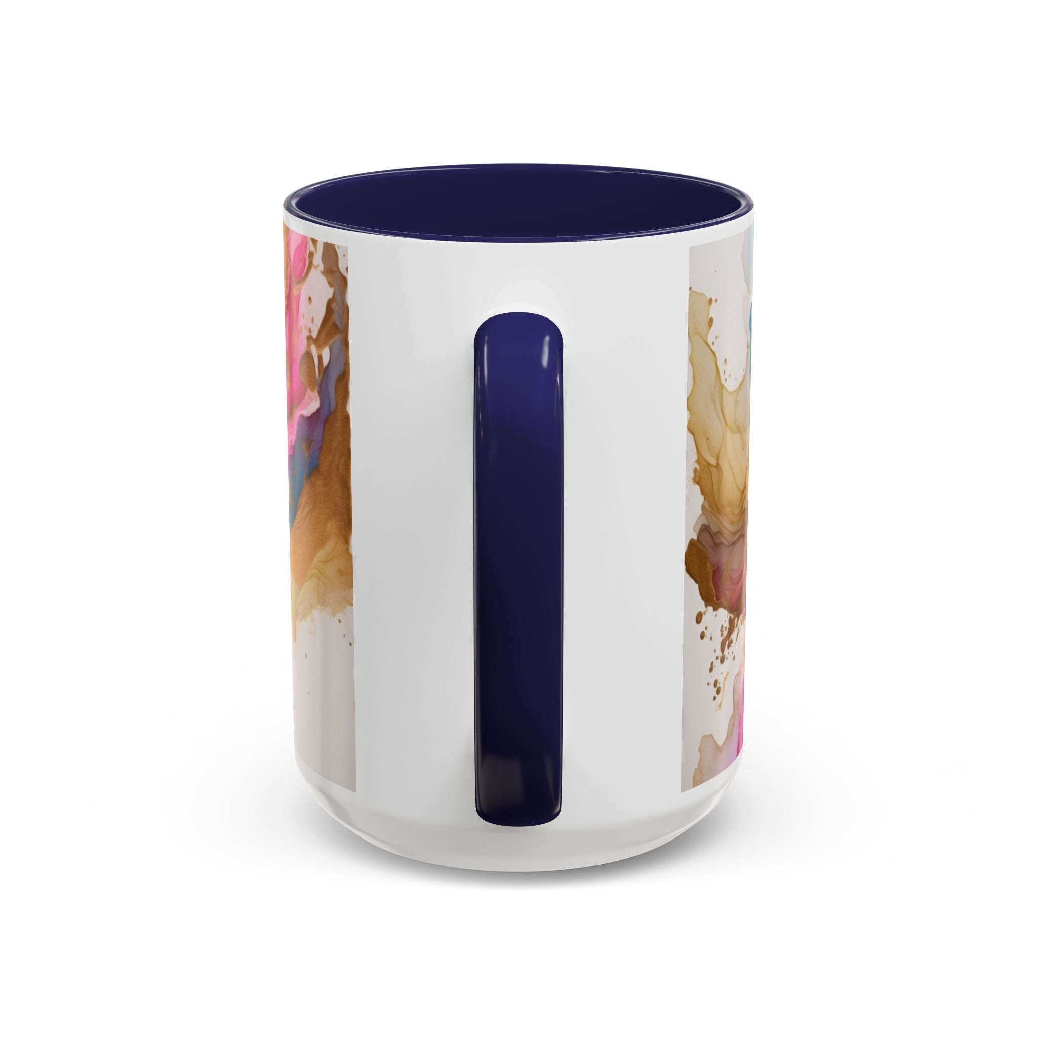 Abstract Watercolor Swirl Coffee Mug (Accent, 11/15oz)