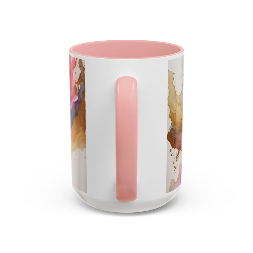 Abstract Watercolor Swirl Coffee Mug (Accent, 11/15oz)