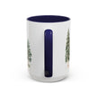 Pine Forest Accent Coffee Mug — Watercolor Christmas Trees (11/15oz)