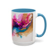 Abstract Watercolor Swirl Coffee Mug (Accent, 11/15oz)