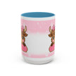 Cute Highland Cow Coffee Mug — Pink Accent Mug with Bow (11/15oz)