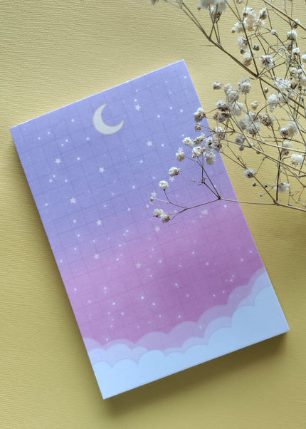 4x6 Starry Nights Notepad 50 Sheets